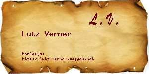 Lutz Verner névjegykártya